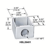 Hubbell HBL26401 Cast Aluminum Box for 60A Hubbellock Receptacles